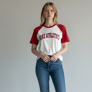 Vintage Y2K Nike Tee | Rubber Lettering | Size  XL